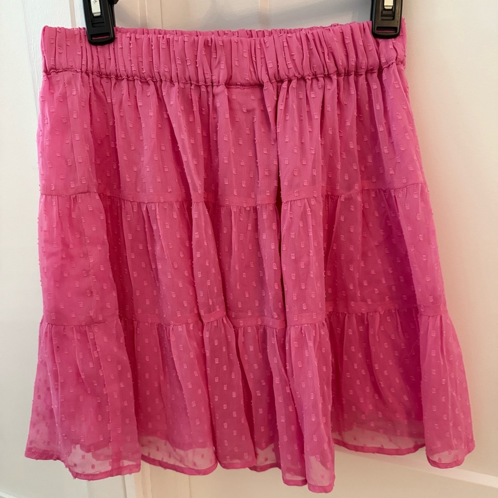 Roller Rabbit Trendy Dark Pink Swiss Dot Lined Skirt New without tags. Size M